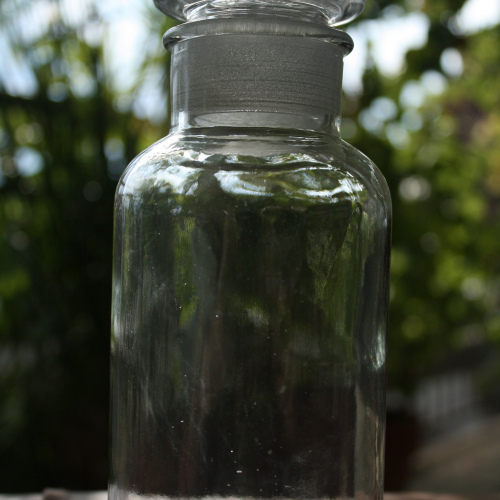 Apothekerflasche, 500 ml, Weißglas, Weithals (10er Pack)